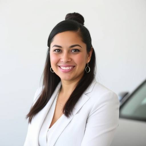 Portrait of Sofia Martinez, Finance Director at Ocean Drive Motors